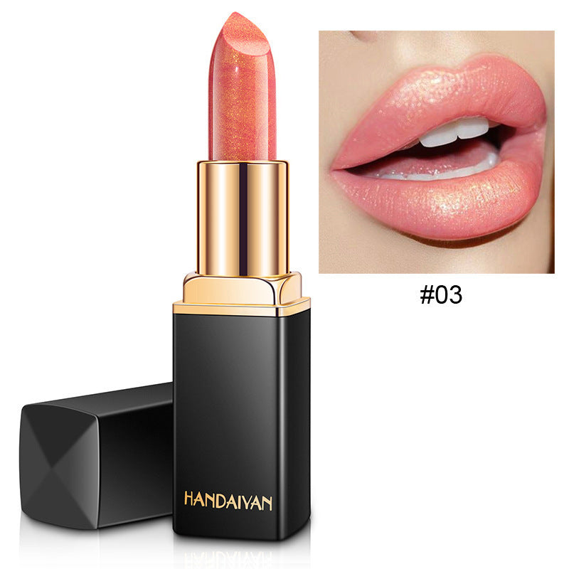 Shiny Metallic Lipstick Pearlescent Color